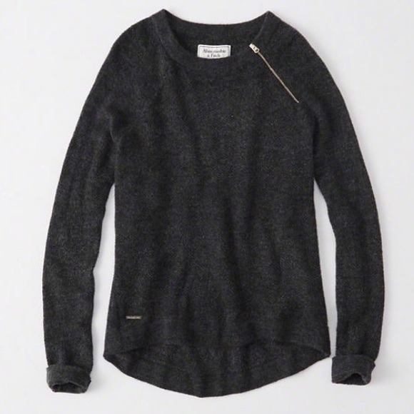 NWT Abercrombie & Fitch Oversized Zip Sweater XS - Picture 2 of 8